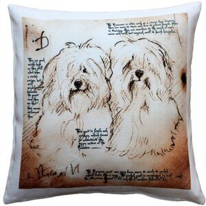 THINK GIFT! Luxurious Havanese Duo Accent Pillow FREE SHIPPING!